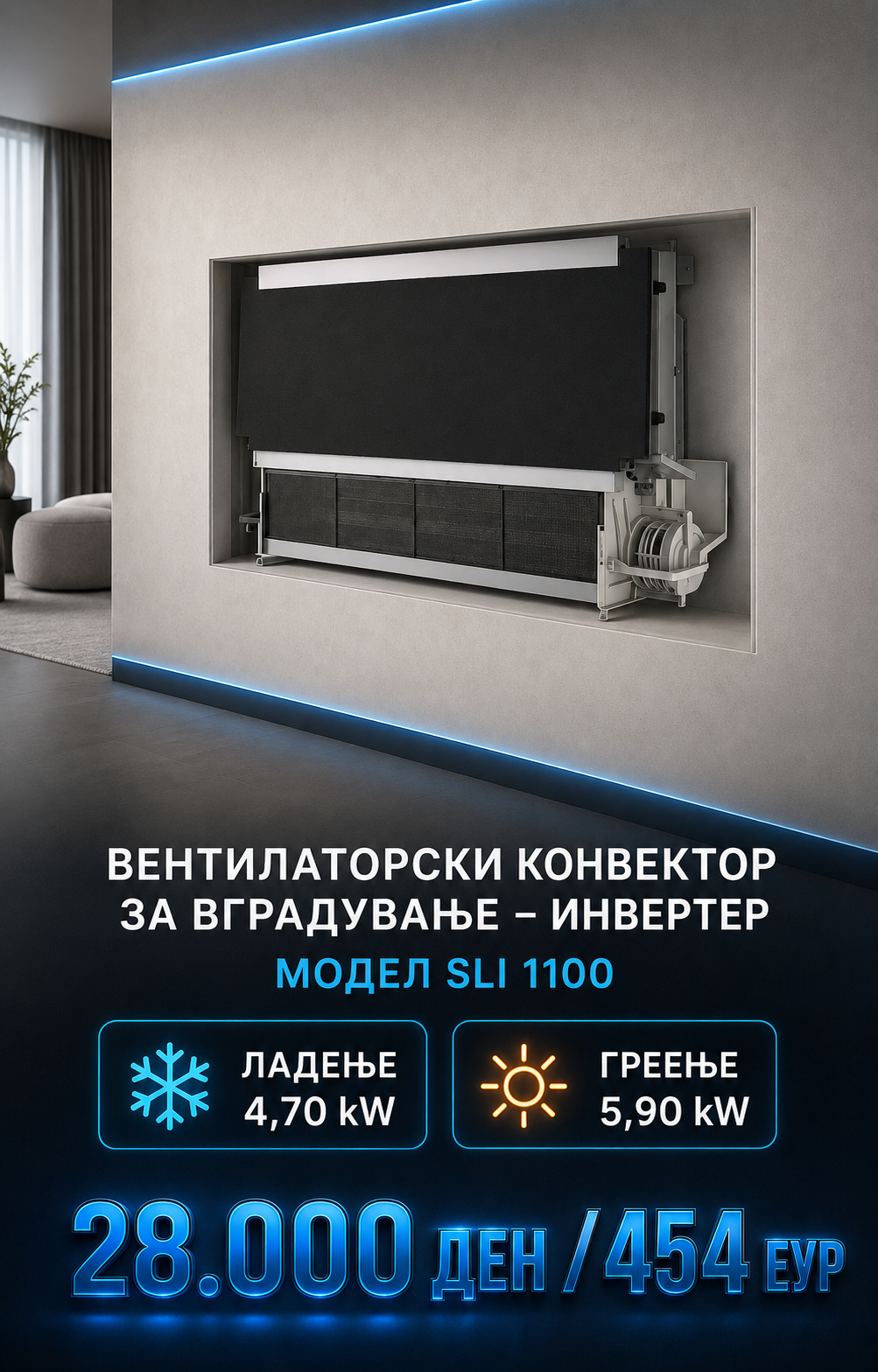 Фенкојлер Olimpia Splendid Вградени 3